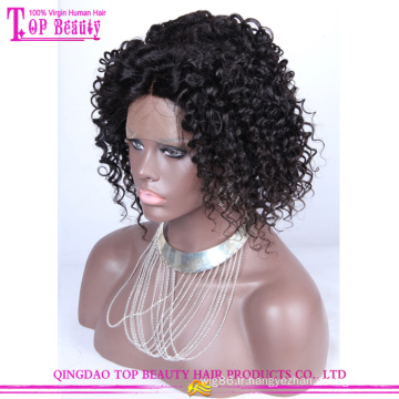 Brésilien afro kinky curl pleine dentelle perruques non transformés bouclés afro perruques pour les femmes noires